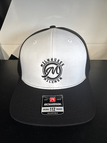2025 Richardson White/Black Monogram Hat