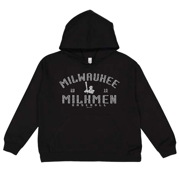 Youth Black Simple Hoodie