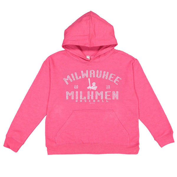Youth Pink Simple Hoodie