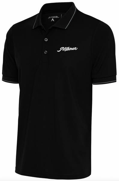 Antigua Black Affluent Polo