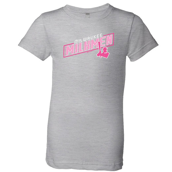 Youth Girls Gray Slider Tee